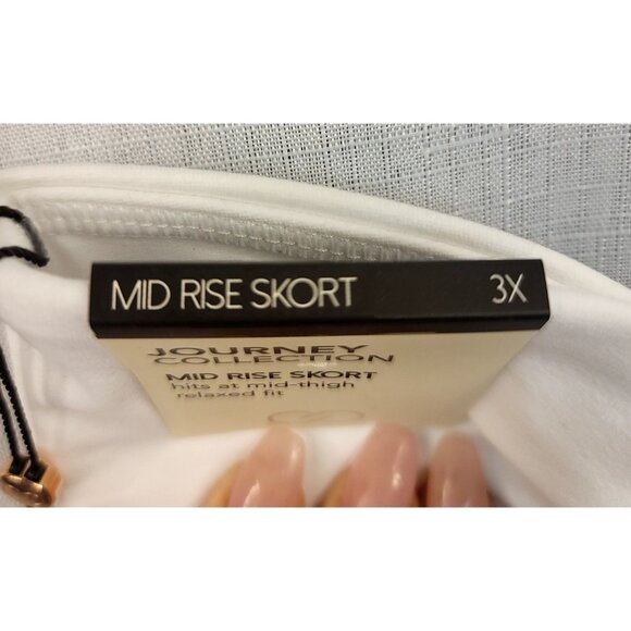 Calia Mid Rise Tulip Hem White 3X Skort Bodybreeze Bodyfree Golf Spring Summer - Picture 5 of 11